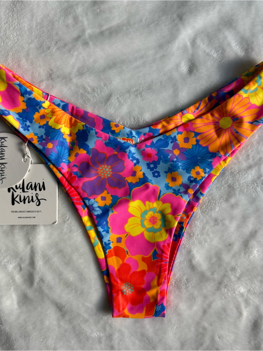 Kulani Kinis Cheeky V Bikini Bottom - Sapphire Sun